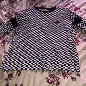 Size Medium, long sleeve, checkered shirt